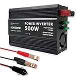 500W Wechselrichter DC 12V auf AC 230V, Auto Inverter mit AC-Steckdose und 1 USB einschließlich...