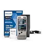 Philips Pocket Memo Digitales Diktiergerät DPM7000 Schiebeschalter-Bedienung, 2 Mikrofone für...