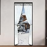 Magnet Wärmeschutzvorhang Für Türen Thermovorhang 90x210cm Thermo Türvorhang Kälteschutzvorhang...