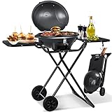 KESSER® elektrischer Elektrogrill 2in1 Tischgrill - Standgrill mit Deckel und Standfuß | max. 2400...