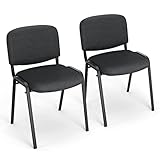 BASETBL Praktisch Besucherstuhl, Stapelstühle, Konferenzstühle, Stapelstuhl mit Robustem...