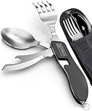 ORBLUE Campingbesteck klappbar, Outdoor Survival Besteck Set (2er-Pack), Perfekt für Camping und...