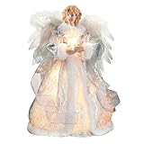 Engel-Baumkronen-Figur, 12.6 Zoll Engel Weihnachtsbaumspitze, LED-Weihnachtsbaumspitze, Die...