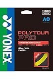 YONEX Unisex – Erwachsene Poly Tour Pro Saitenset 12m-Gelb Tennissaite, 1.25