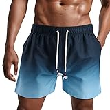 Danfiki Herren Badehose Schnelltrocknend Badeshorts Kurzen Strandhose Sporthose Schwimmhose mit...