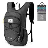 SKYSPER Rucksack Herren 15L Faltbarer Wanderrucksack Klein Tagesrucksack Daypack für Camping...