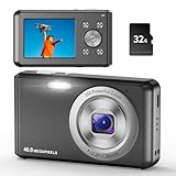 Digitalkamera,HD 1080P Fotokamera Kompaktkamera mit 32GB Karte, 48MP Fotoapparat 2,4 '' LCD 16X...