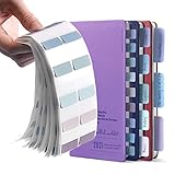 AVECMOI 420 Stück Kleberegisterkarten, 3 Größen Morandi Colored Page Markers Tabs für Büro,...