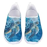 Jndtueit Wanderschuhe, Arbeitsschuhe, Loafer für Damen, Netzstoff, flache Schuhe, Training,...