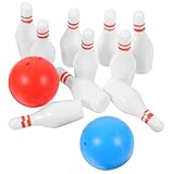 LRXIYODE 2 Sätze Miniatur Bowling Modell Teilig Mini Haus Dekoration aus Langlebigem Resin...