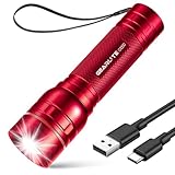 GEARLITE Taschenlampe LED Aufladbar, 2000 Lumen LED Taschenlampe Kinder mit 3 Modi，Zoombare Mini...