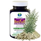 Beifuss 360 Pulver KAPSELN ECHTER Beifuß FLAVONOIDE & BITTERSTOFFE Artemisia 100% Natur pur. Nicht...
