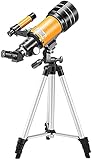 ZuoHongLing Mit Stativ und Stativ Handyzubehör HD Astronomisches Teleskop mit und wasserdicht 30070...