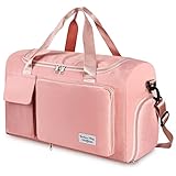 WT Faltbare Reisetasche Sporttasche Damen, 35L Gepäcktasche Große Weekender Damen Urlaubstasche...