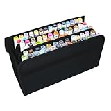 Beatifufu Fächer Marker Stifttasche mit Schultergurt Robuster Nylon Reißverschluss Organizer für...