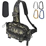 drado Angeltasche Sling Angeltasche, Wasserdicht und verschleißfest Angelrucksack für...