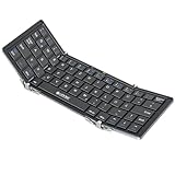 eSynic Faltbare Mini-Bluetooth-Tastatur (Deutsch) Drahtlose Tragbare Kabellose Tastatur Bluetooth...