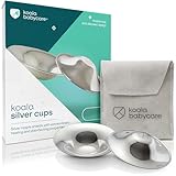 Koala Babycare Silberhütchen - 2 Stück - Standardgröße Silber Brustwarzenhütchen für...