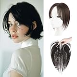 EREE HAIR Echthaaraufsatz für dünner werdendes Haar, 7,9 x 12,9 cm, handgefertigt, Schweizer...