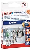 tesa Powerstrips Large - Doppelseitige Klebestreifen zur Montage von Gegenständen auf glatten...