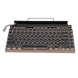 Goshyda Retro Schreibmaschinen Wireless Mechanische Gaming -Tastatur, Bluetooth Computer Vintage...