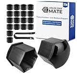 Radschrauben- und Muttern Kappen Set, 21-teilig, für 17 mm Sechskant Schrauben und Muttern, min. Ø...