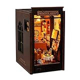 Wooden Puzzle Bookend – Miniatur Puppenhaus Book Corner, Kit aus Miniatur-Ecke aus Holz |...