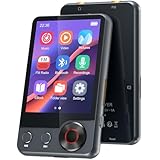 128GB MP3-Player mit Bluetooth 5.3, 2,4 Zoll tragbarer Voll-Touchscreen-Musikplayer mit...