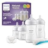 Philips AVENT Babyflaschen Natural Response, Geschenkset für Neugeborene – 4 Babyflaschen, ultra...