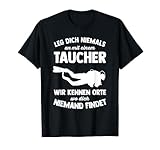 Tauchen Geschenk Scuba Diving Tauchanzug Wassersport Herren T-Shirt