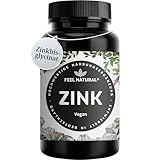 Zink Tabletten - 365 Stück im Jahresvorrat - Hochdosiert mit 25mg je Tagesdosis - Hochwertig:...