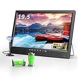 DESOBRY 19-Zoll Fernseher 1080p, Kleiner Fernseher mit Batterie, 12V Fernseher mit Verstellbarer...