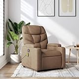 UTSRABFA Sessel Wohnzimmer Chair Schminkstuhl Bequemer Sessel Massagesessel Braun Stoff Geeignet...