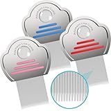 Adamson Läusekamm Kinder - Lice Comb - Edelstahl Nissenkamm Extra Fein - Effektiver Läusekamm...