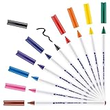 edding 4600 Textilstift - 10 Farben im Set (Basic) - Rundspitze 1 mm - Textilstifte...