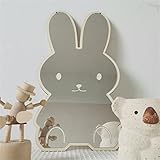 Sarah Duke Kinderzimmer Spiegel Wandspiegel Acryl Hase Spiegel Aufkleber, Süßer Bär Spiegel mit...