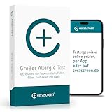 Großer Allergie Test von CERASCREEN - Umfangreiche Laboruntersuchung von 61 Allergenen wie...