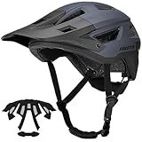 Favoto Mountainbike Fahrradhelm mit Schirm Leicht - Doppelte Inmould Technologie MTB Helm für Damen...