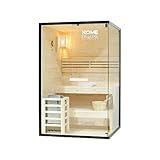 Home Deluxe - Traditionelle Sauna - Shadow M - 120 x 120 x 190 cm - für 2 Personen - hochwertiges...