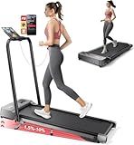 6 in 1 laufband für zuhause klappbar,Walking Pad mit Steigung 10% in 3 Stufen und Griff, Treadmill...