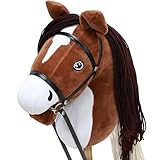 Sealong Hobby Horse Pferd – Großes Steckenpferd mit Schraubstab, Trense & Weicher Mähne |...