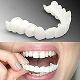 Wttfc 2 Pairs Temporary Dentures, Cosmetic Teeth, Dentures Prosthesis, Temporary Dental Repair Kit,...