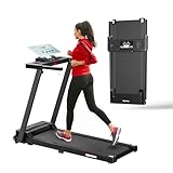 FitinOne Laufband für Zuhause, Laufband klappbar bis 6 km/h, mit LED-Anzeige, max. 150kg, 3HP...