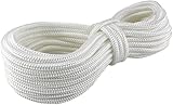 20 m x 6mm - Polypropylen Seil PP Seil Polypropylenseil Weiss Festmacher Flechtleine Tauwerk Tau...