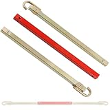 CCLIFE 3-teilige Abschleppstange 1,8m Stahl Abschleppstangen für PKW bis 2500 kg mit Tasche