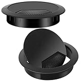 Dawenur 2Pcs Kabeldurchführung Schreibtisch 60mm Kabeldurchlass Kunststoff Kabeldurchführung...