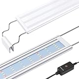FEDOUR Full Spectrum LED Aquarium Licht: 40-60cm Klassische Aquariumleuchte mit Timer, Aquarium...