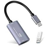 Video Capture Karte, Guermok USB 3.0 HDMI zu USB C Audio Capture Karte, 4K 1080p60fps Capture...