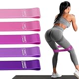 Fitnessbänder 5er Set Widerstandsbänder mit 5 Stufen Übungsbänder für Heim-Fitness, Stretching,...