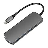 8-in-1-Dockingstation, Typ-C-zu-HDMI-Hub mit PD-Aufladung, Gehäuse aus Aluminiumlegierung,...